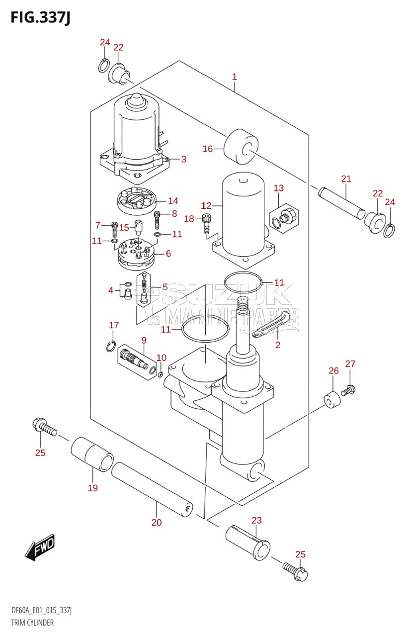 TRIM CYLINDER (DF60ATH:E40)