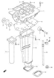 DT60 From 06002-861001 ()  1998 drawing ENGINE HOLDER