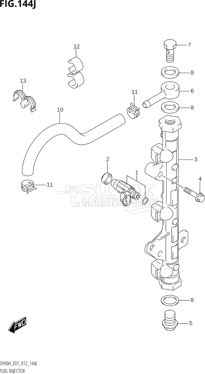 FUEL INJECTOR (DF60AQH:E40)