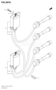 11502F-110001 (2011) 115hp E03-USA (DF115T) DF115T drawing IGNITION COIL