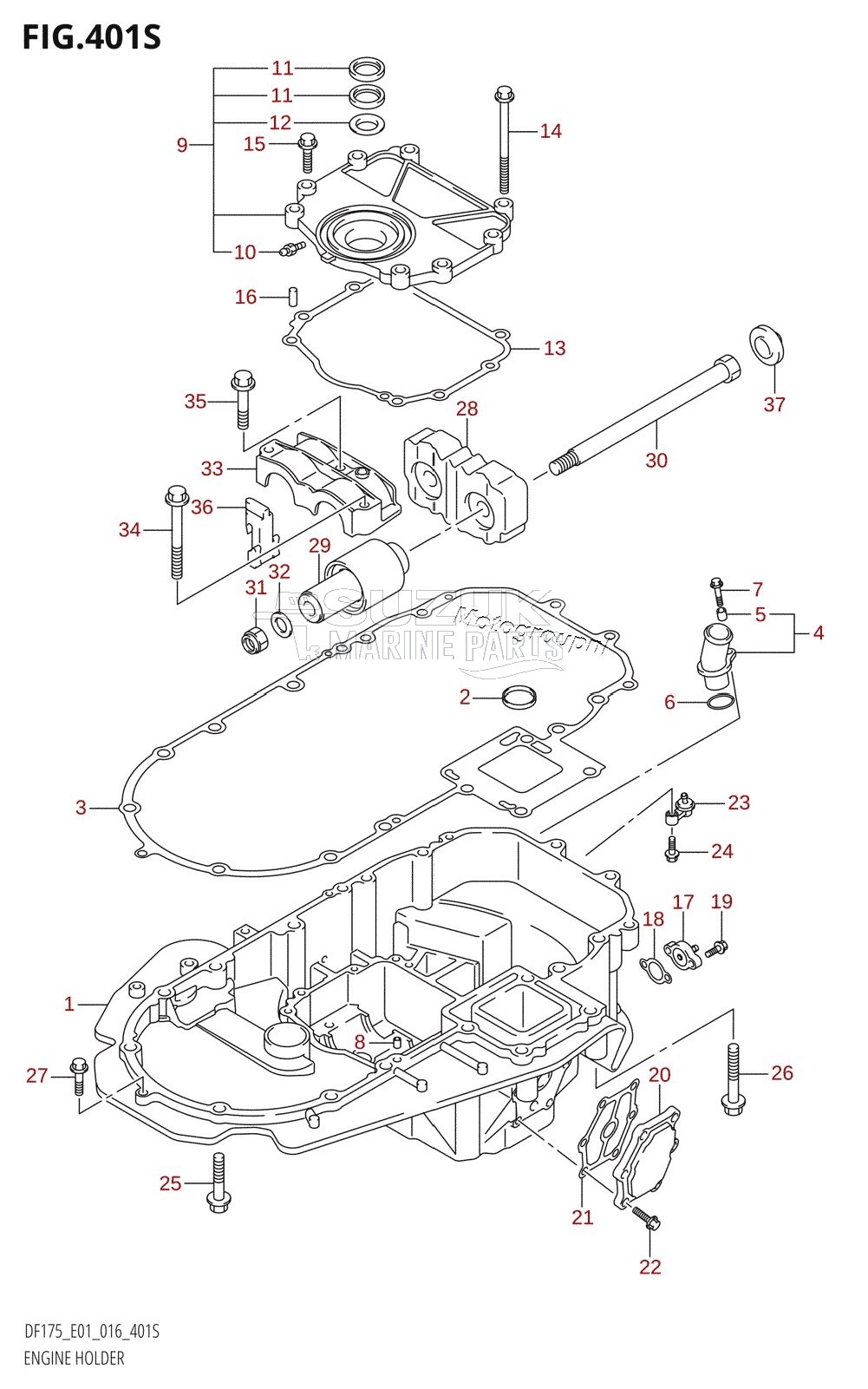 ENGINE HOLDER (DF175ZG:E40)