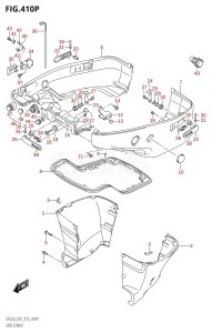 DF225T From 22503F-510001 (E01 E40)  2015 drawing SIDE COVER (DF200T:E40:L-TRANSOM)