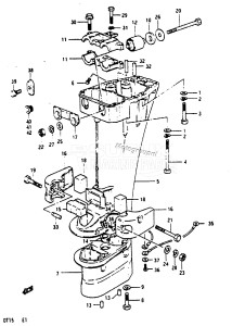 DT15 From 01501-927263 ()  1989 drawing DRIVESHAFT HOUSING