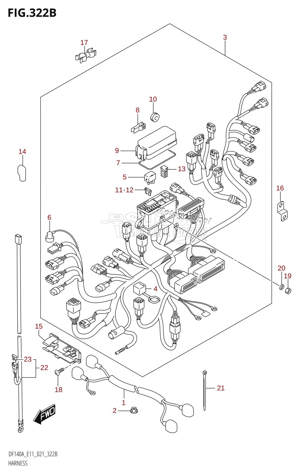 HARNESS (DF115AST,DF115AT,DF115AZ)