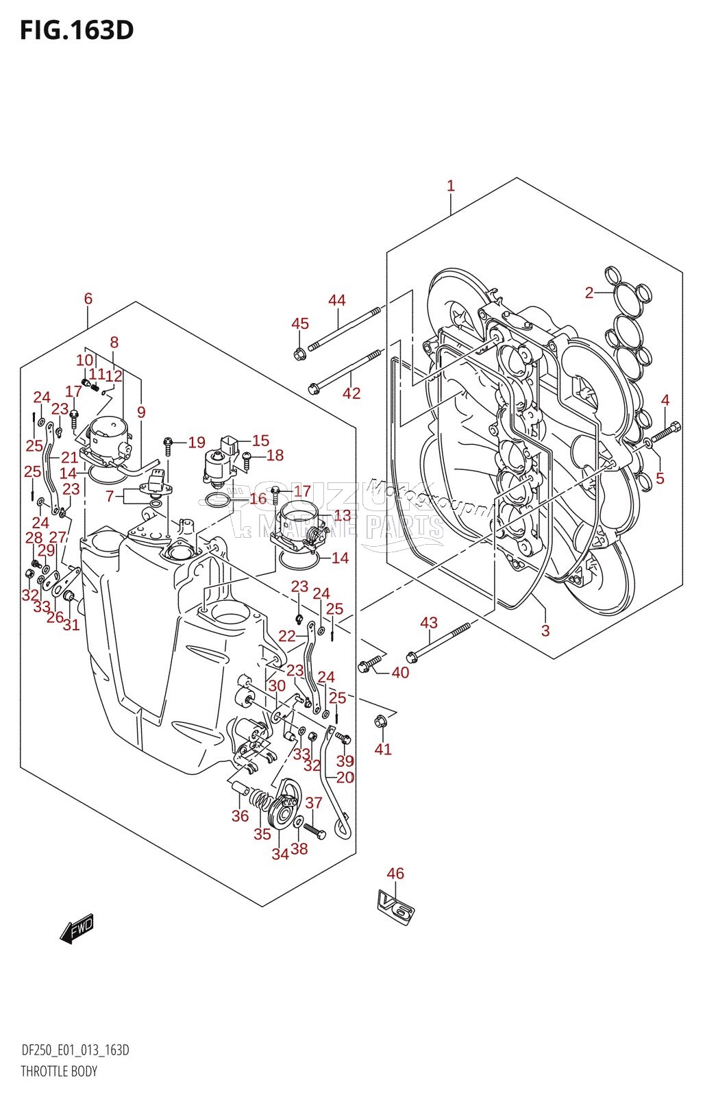 THROTTLE BODY (DF200Z:E40)