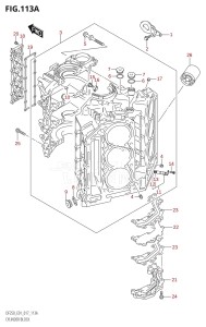 DF250Z From 25003Z-710001 (E40)  2017 drawing CYLINDER BLOCK