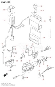 DF300A From 30002P-610001 (E01 E40)  2016 drawing PTT SWITCH /​ ENGINE CONTROL UNIT (DF250A:E40)