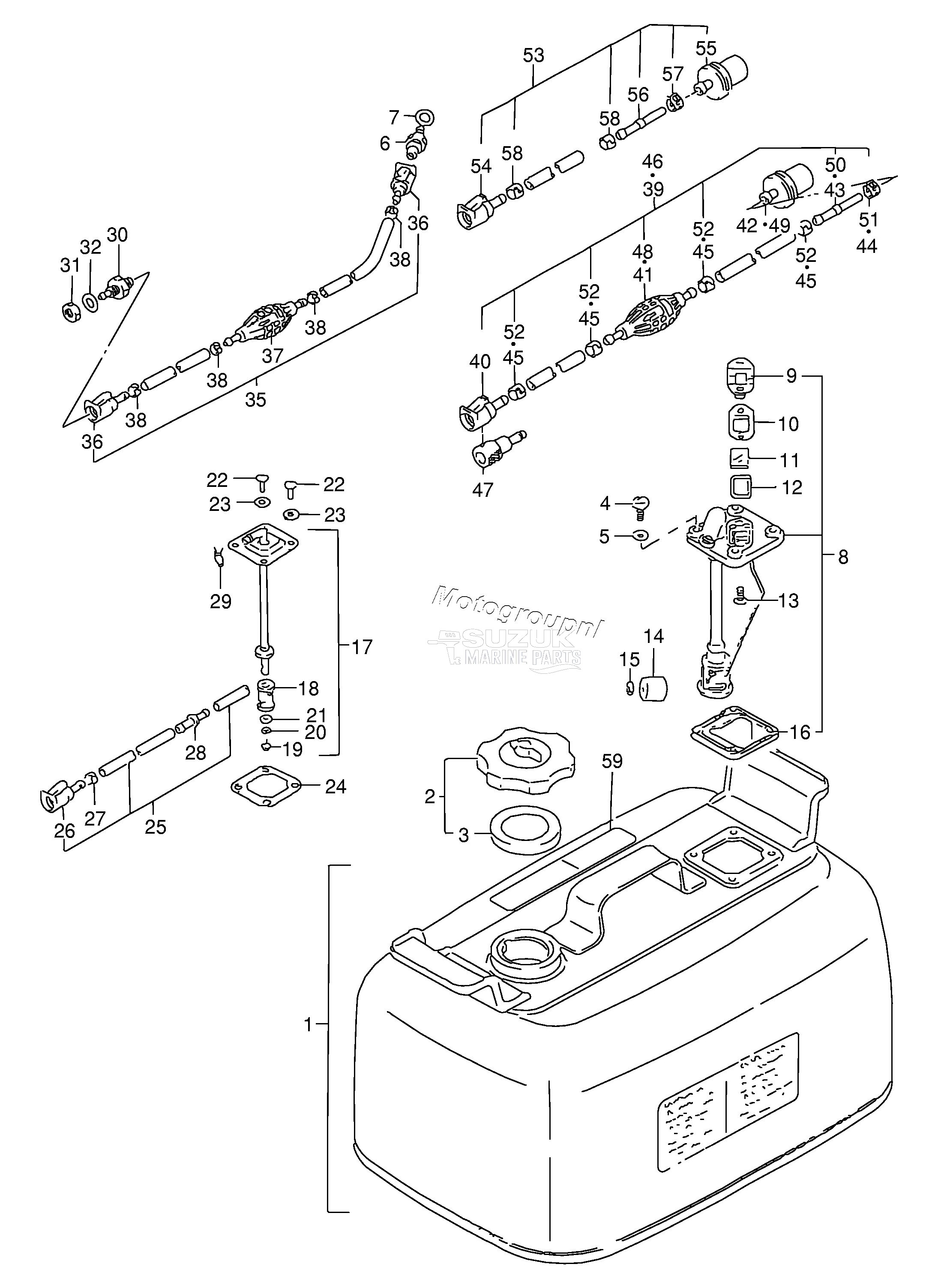 FUEL TANK (MODEL:88~92 /​ 24L)