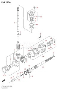 07002F-980001 (2009) 70hp E01-Gen. Export 1 (DF70ATK9) DF70A drawing TRANSMISSION