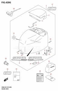 DF50A From 05004F-910001 (E01)  2019 drawing ENGINE COVER (DF60A:E40)