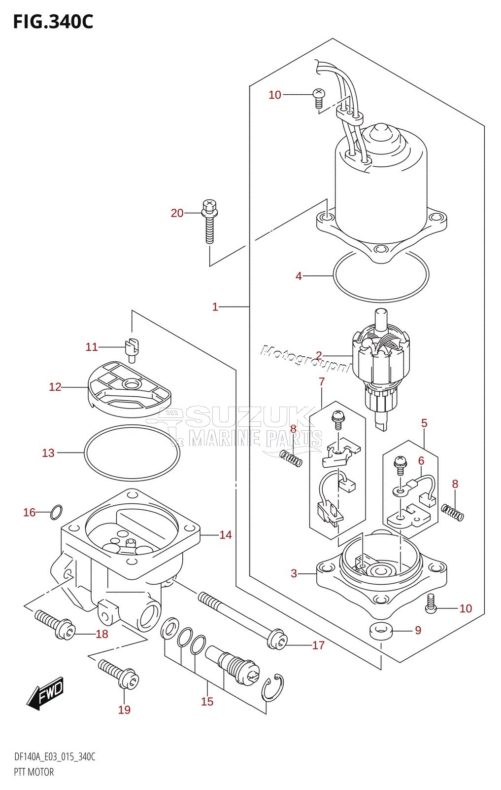 PTT MOTOR (DF115AZ:E03)