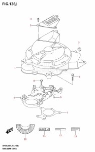 DF40A From 04003F-210001 (E01)  2012 drawing RING GEAR COVER (DF60AQH:E40)