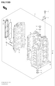 14003Z-510001 (2005) 140hp E03-USA (DF140AZ) DF140AZ drawing CYLINDER BLOCK (DF140AT:E03)