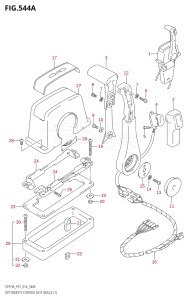 00994F-610001 (2016) 9.9hp P01-Gen. Export 1 (DF9.9A  DF9.9AR) DF9.9A drawing OPT:REMOTE CONTROL ASSY SINGLE (1)