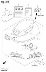 DF20A From 02002F-610001 (P03)  2016 drawing ENGINE COVER (DF20AR:P03)