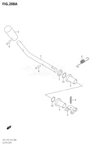 00252F-410001 (2014) 2.5hp P01-Gen. Export 1 (DF2.5) DF2.5 drawing CLUTCH LEVER