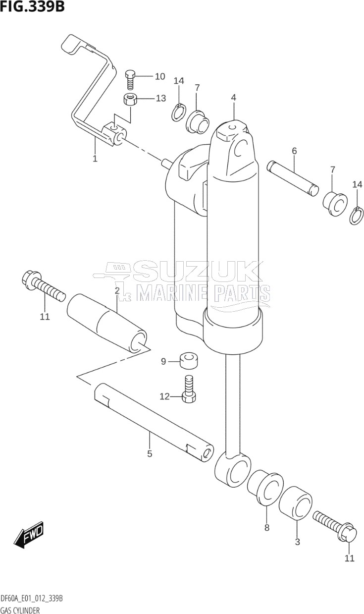 GAS CYLINDER (DF60AQH:E01)