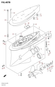 DF300 From 30001F-780001 (E03)  2007 drawing GEAR CASE (DF300Z)