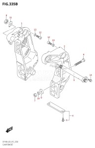 DF140AZ From 14003Z-510001 (E03)  2015 drawing CLAMP BRACKET (DF115AT:E03)