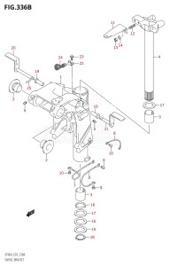 04003F-110001 (2011) 40hp E03-USA (DF40AT) DF40A drawing SWIVEL BRACKET (DF40AT,DF50AT)