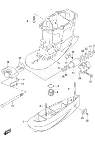 Outboard DF 300AP drawing Drive Shaft Housing w/Transom (XX)