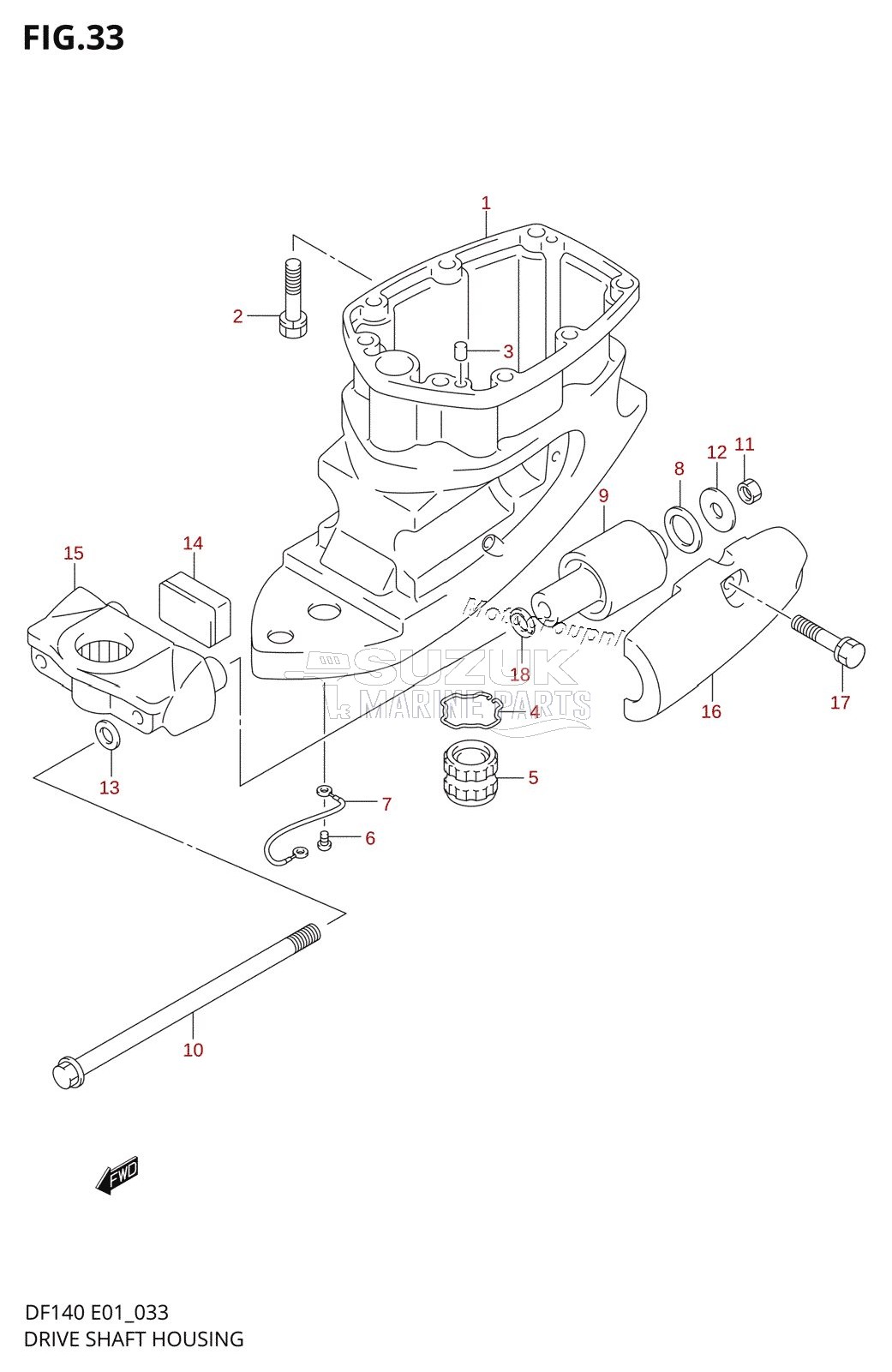 DRIVE SHAFT HOUSING