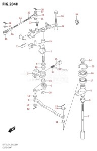 DF175T From 17502F-410001 (E01 E40)  2014 drawing CLUTCH SHAFT (DF150ZG:E40)