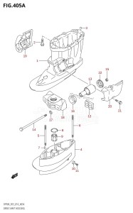 DF90A From 09003F-410001 (E03)  2014 drawing DRIVE SHAFT HOUSING