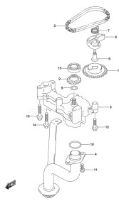 Outboard DF 250 drawing Oil Pump