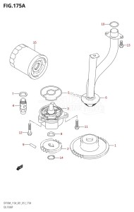 DF115AZ From 11503Z-310001 (E01 E40)  2013 drawing OIL PUMP