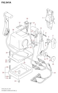 DF200Z From 20002Z-410001 (E03)  2014 drawing OPT:REMOTE CONTROL ASSY DUAL (1)