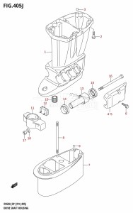 DF60A From 06002F-410001 (E01 E40)  2014 drawing DRIVE SHAFT HOUSING (DF60AQH:E01)