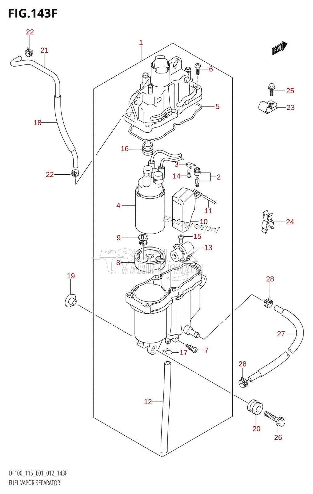 FUEL VAPOR SEPARATOR (DF115Z:E40)