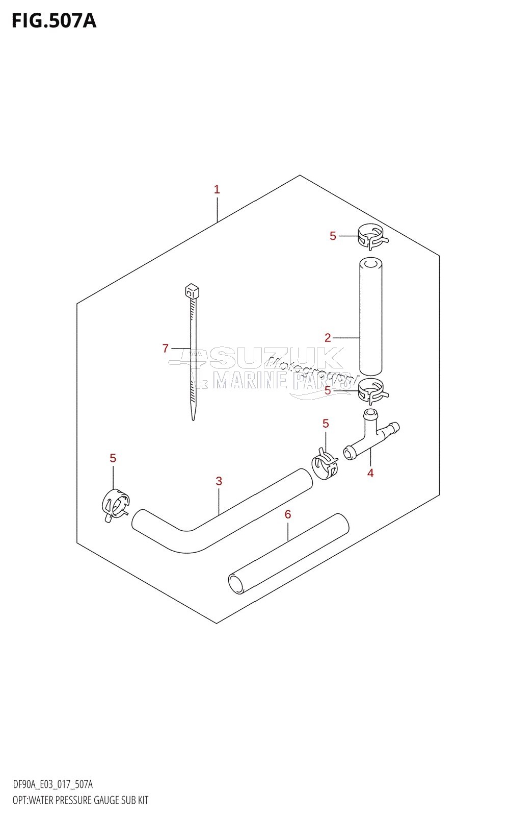 OPT:WATER PRESSURE GAUGE SUB KIT