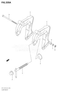 00252F-210001 (2012) 2.5hp P03-U.S.A (DF2.5) DF2.5 drawing CLAMP BRACKET