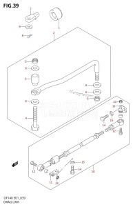 DF140 From 14001F-510001 (E01 E40)  2005 drawing DRAG LINK