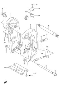 Outboard DF 250 drawing Clamp Bracket