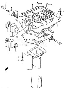 DT50 From 05001k-601361 till 601714 ()  1986 drawing ENGINE HOLDER