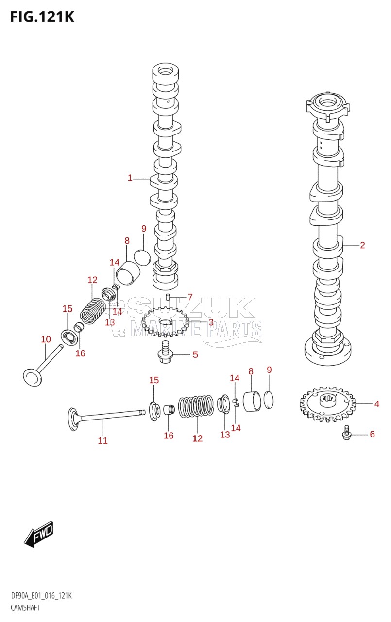 CAMSHAFT (DF90ATH:E40)