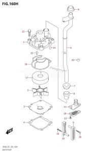 DF50A From 05003F-040001 (E01)  2020 drawing WATER PUMP (DF60AVT:E40,DF60AVTH:E40)