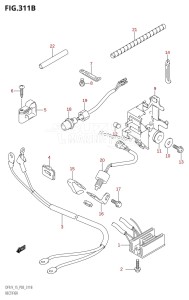 DF9.9 From 00992F-510001 (P03)  2005 drawing RECTIFIER (K5,K6,K7,K8,K9,K10,011)