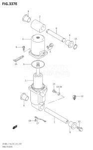 10003F-310001 (2013) 100hp E01 E40-Gen. Export 1 - Costa Rica (DF100AT) DF100A drawing TRIM CYLINDER (DF115AZ:E01)