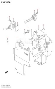 DF225T From 22503F-410001 (E01 E40)  2014 drawing RECTIFIER /​ IGNITION COIL