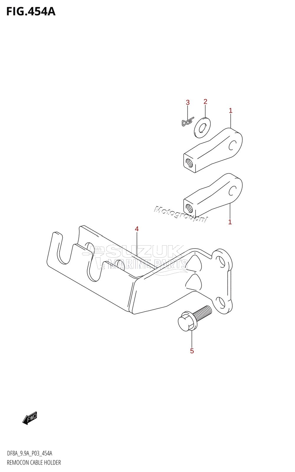 REMOCON CABLE HOLDER (DF8AR,DF9.9AR)