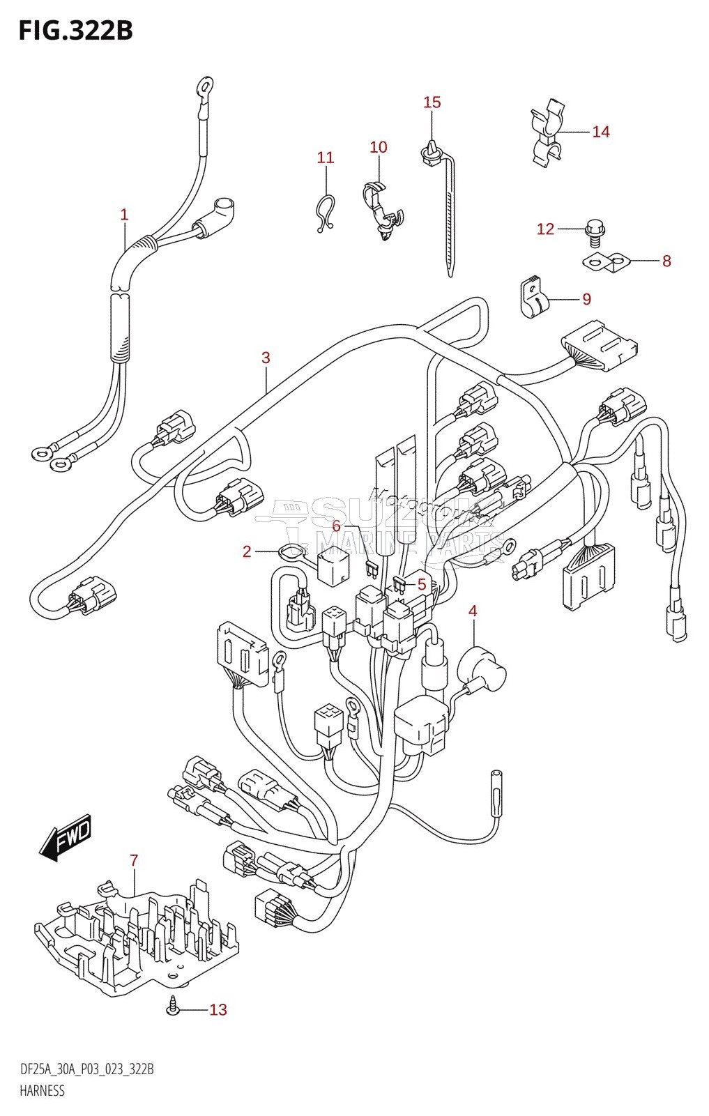 HARNESS (DF25AT,DF30AT)