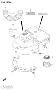 DF150Z From 15002Z-210001 (E01 E40)  2012 drawing SILENCER /​ RING GEAR COVER (DF150Z:E40)