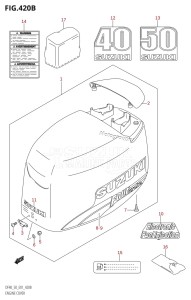 DF40 From 04001F-680001 (E01)  2006 drawing ENGINE COVER (K3,K4,K5,K6,K7,K8,K9)