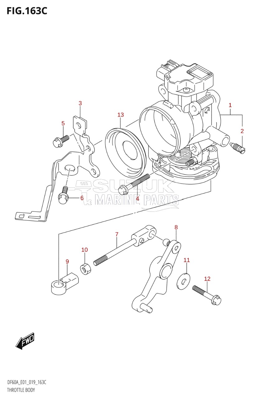 THROTTLE BODY (DF40AST)