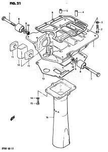 DT60 From 06001-301001 ()  1983 drawing ENGINE HOLDER