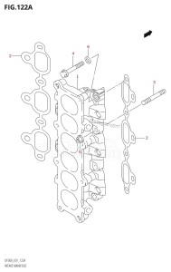 DF300 From 30002F-010001 (E01 E40)  2010 drawing INTAKE MANIFOLD